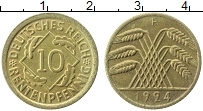 Продать Монеты Веймарская республика 10 пфеннигов 1924 