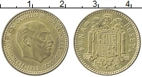 Продать Монеты Испания 1 песета 1953 Бронза