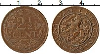 Продать Монеты Кюрасао 2 1/2 цента 1948 Бронза