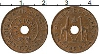 Продать Монеты Родезия 1/2 пенни 1958 Бронза