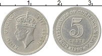 Продать Монеты Малайя 5 центов 1950 Медно-никель