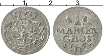Продать Монеты Пруссия 1 грош 1753 Серебро