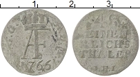 Продать Монеты Мекленбург-Стрелитц 1/48 талера 1766 Серебро