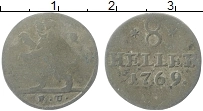 Продать Монеты Гессен-Кассель 8 хеллеров 1769 Серебро