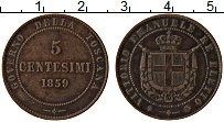 Продать Монеты Тоскана 5 чентезимо 1859 Медь