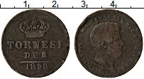 Продать Монеты Неаполь 2 торнеси 1843 Медь