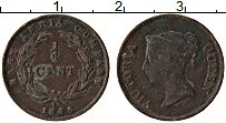 Продать Монеты Индия 1/4 цента 1845 Медь