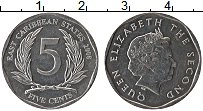 Продать Монеты Карибы 5 центов 2010 Алюминий