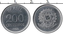Продать Монеты Бразилия 200 крузейро 1986 