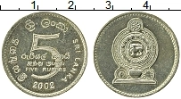 Продать Монеты Шри-Ланка 5 рупий 2002 Бронза