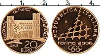 Продать Монеты Италия 20 евро 2005 Золото