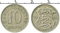 Продать Монеты Эстония 10 сенти 1931 Медно-никель