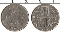 Продать Монеты Бельгия 1 франк 1940 Никель