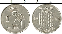 Продать Монеты Замбия 1 шиллинг 1964 Медно-никель