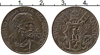 Продать Монеты Ватикан 10 сентим 1939 Медь