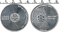 Продать Монеты Португалия 1000 эскудо 2001 Серебро