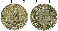 Продать Монеты Великобритания 1 фунт 2004 Латунь