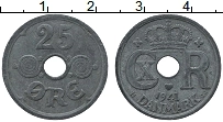 Продать Монеты Дания 25 эре 1941 Цинк