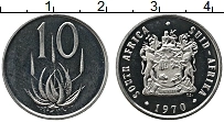 Продать Монеты ЮАР 10 центов 1971 Никель