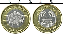 Продать Монеты Уоллис и Футуна 500 франков 2011 Биметалл