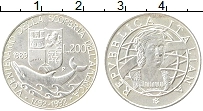 Продать Монеты Италия 200 лир 1989 Серебро