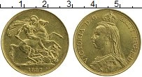 Продать Монеты Великобритания 2 фунта 1887 Золото