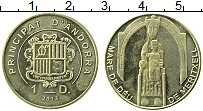 Продать Монеты Андорра 1 динер 2013 Латунь