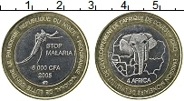 Продать Монеты Нигер 6000 франков 2005 Биметалл