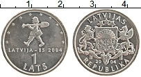 Продать Монеты Латвия 1 лат 2004 Медно-никель