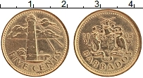 Продать Монеты Барбадос 5 центов 2005 Латунь