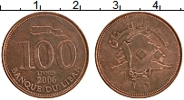 Продать Монеты Ливан 100 ливр 2006 сталь с медным покрытием