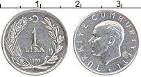 Продать Монеты Турция 1 лира 1981 Алюминий