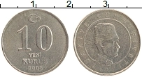 Продать Монеты Турция 10 куруш 2006 Медно-никель