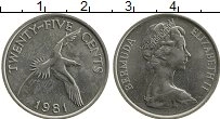 Продать Монеты Бермудские острова 25 центов 1981 Медно-никель