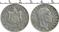 Продать Монеты Албания 2 франка 1937 Серебро