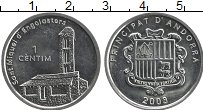 Продать Монеты Андорра 1 сентим 2003 Алюминий