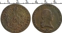 Продать Монеты Австрия 6 крейцеров 1800 Медь