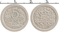Продать Монеты Нидерланды 5 центов 1908 Медно-никель
