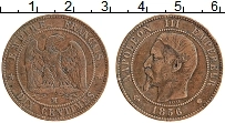 Продать Монеты Франция 10 сантим 1856 Медь