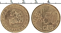 Продать Монеты Монако 50 евроцентов 2003 Латунь
