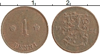 Продать Монеты Финляндия 1 пенни 1922 Медь
