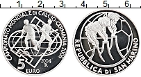 Продать Монеты Сан-Марино 5 евро 2004 Серебро