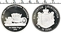 Продать Монеты Лихтенштейн 20 евро 1996 Серебро