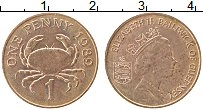 Продать Монеты Гернси 1 пенни 1988 Бронза
