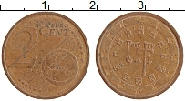 Продать Монеты Португалия 2 евроцента 2002 сталь с медным покрытием