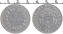 Продать Монеты Коста-Рика 2 колона 1954 Медно-никель