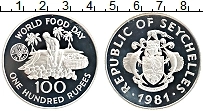 Продать Монеты Сейшелы 100 рупий 1981 Серебро