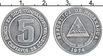 Продать Монеты Никарагуа 5 сентаво 1974 Алюминий