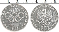 Продать Монеты Польша 200 злотых 1976 Серебро