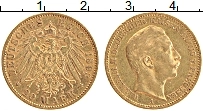 Продать Монеты Пруссия 20 марок 1893 Золото